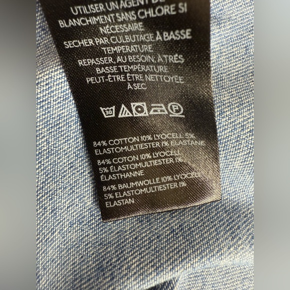 Pilcro - The Madi Front-Slit Denim Dress Strapless Western Boho - XSP - Picture 15 of 15